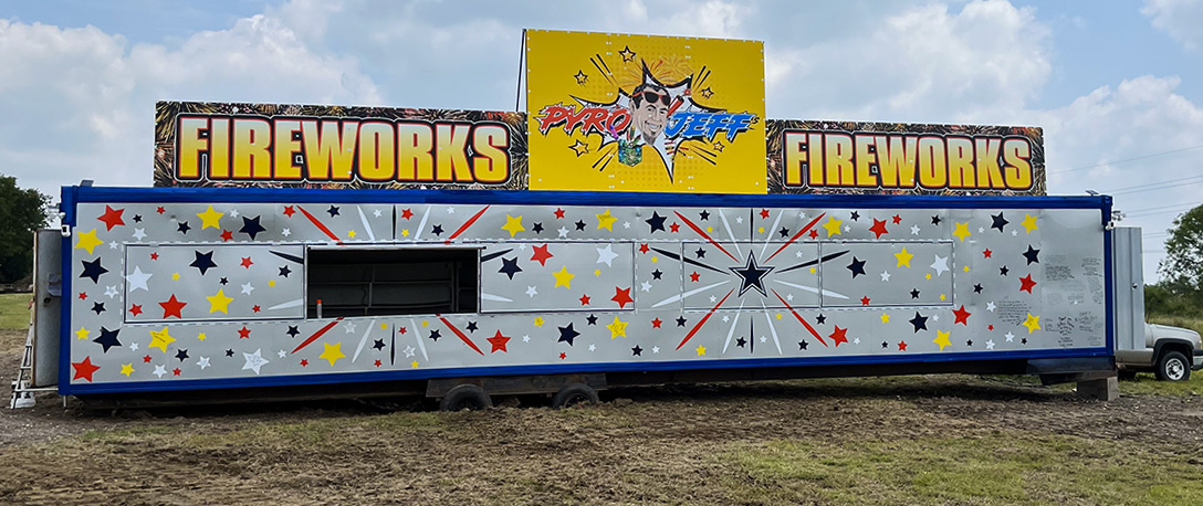 Pyro Jeff's Fireworks Stand - Denton, Texas